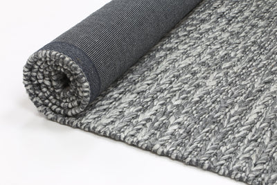 Mynk Cue Charcoal Wool Blend Rug