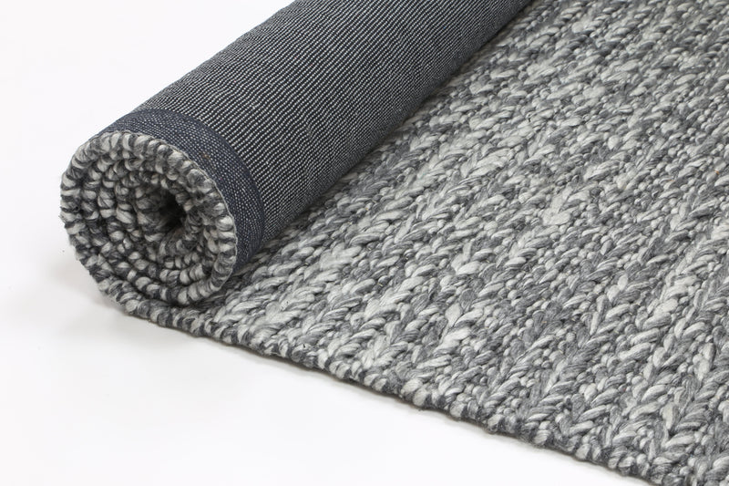 Mynk Cue Charcoal Wool Blend Rug