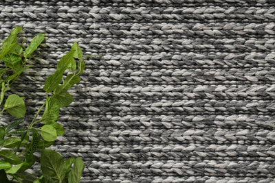 Mynk Cue Charcoal Wool Blend Rug