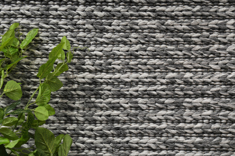 Mynk Cue Charcoal Wool Blend Rug