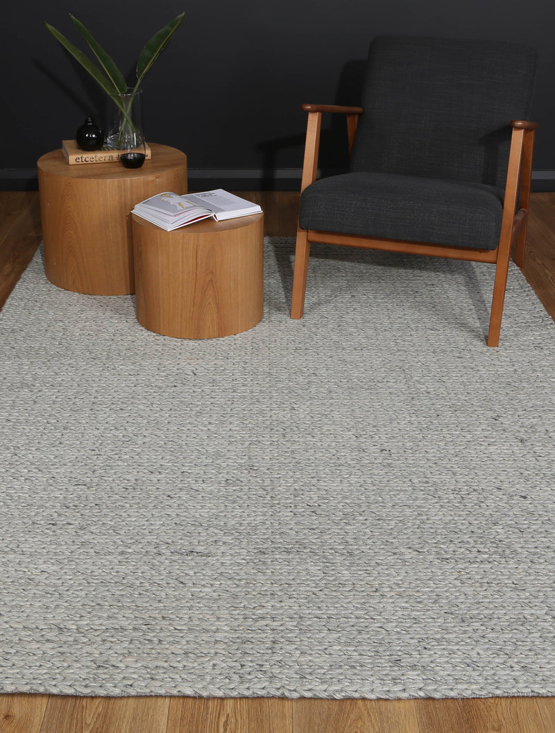 Mynk Cue Grey Wool Blend Rug