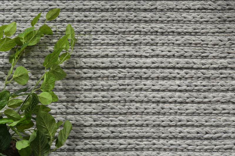 Mynk Cue Grey Wool Blend Rug