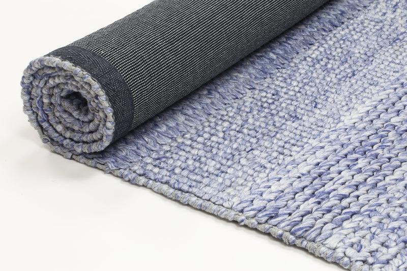 Mynk Grace Blue Wool Blend Rug