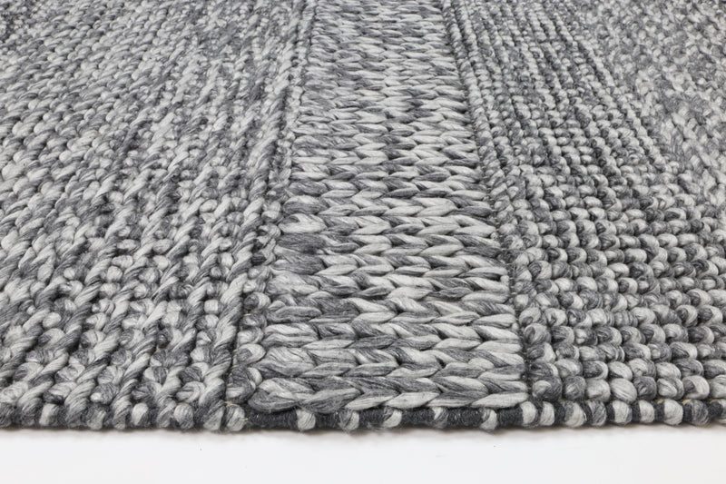 Mynk Grace Charcoal Wool Blend Rug