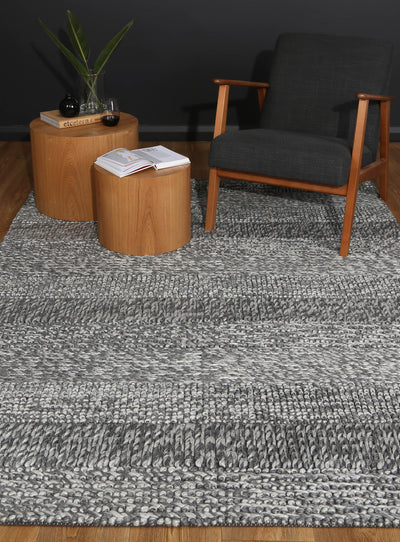 Mynk Grace Charcoal Wool Blend Rug