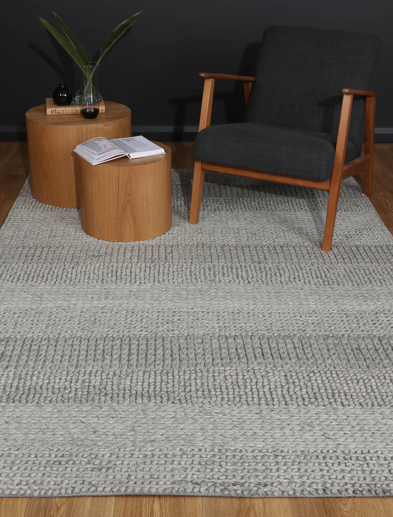 Mynk Grace Grey Wool Blend Rug