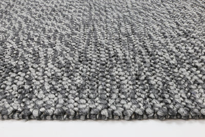Mynk Loopy Charcoal Wool Blend Rug