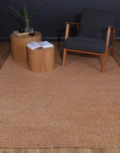 Mynk Loopy Copper Wool Blend Rug