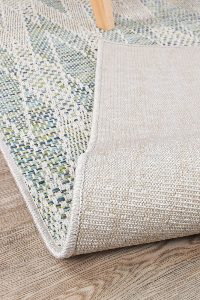 Alfresco Powder Blue Outdoor Indoor Rug