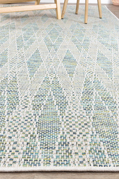 Alfresco Powder Blue Outdoor Indoor Rug