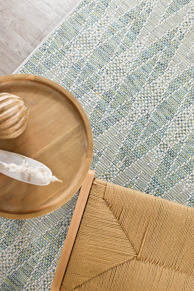 Alfresco Powder Blue Outdoor Indoor Rug