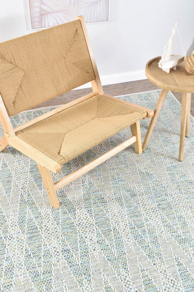 Alfresco Powder Blue Outdoor Indoor Rug