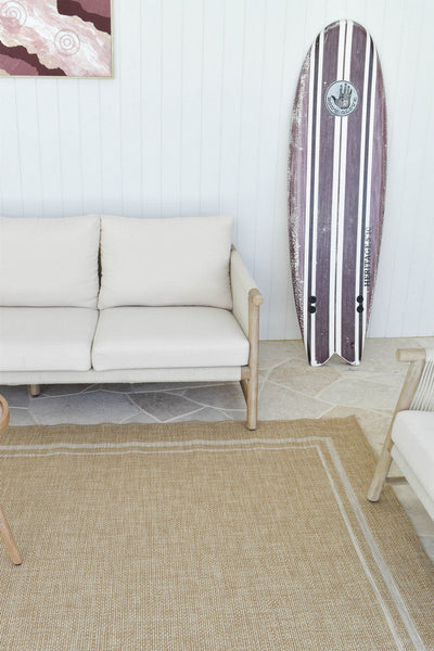 Porch Outdoor Indoor Bordo Beige Rug