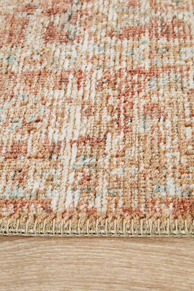 Charm Inspired Vintage Faiyum Brick Runner Rug