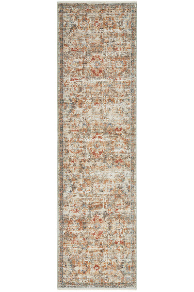 Charm Inspired Vintage Rosetta Grey Runner Rug