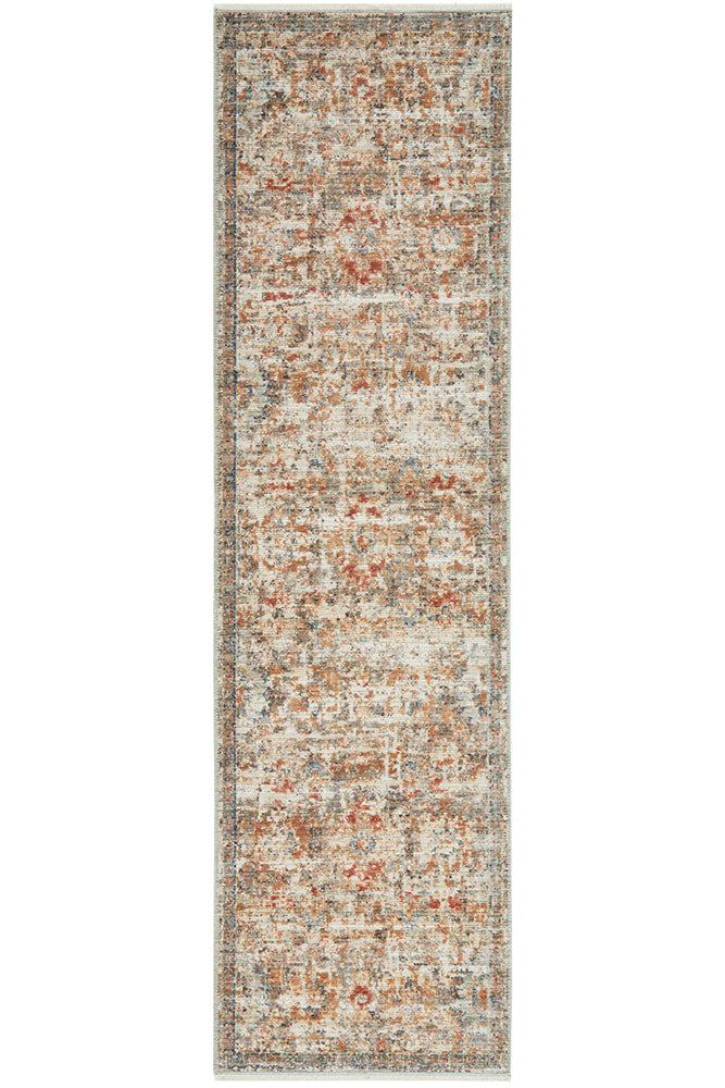 Charm Inspired Vintage Rosetta Grey Runner Rug