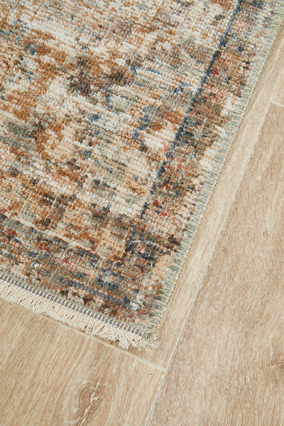 Charm Inspired Vintage Rosetta Grey Runner Rug