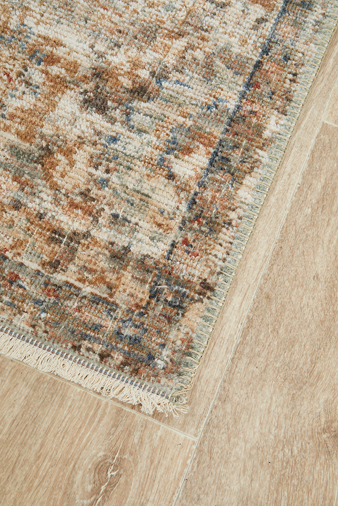 Charm Inspired Vintage Rosetta Grey Runner Rug