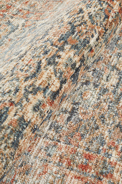 Charm Inspired Vintage Suez Blue Runner Rug