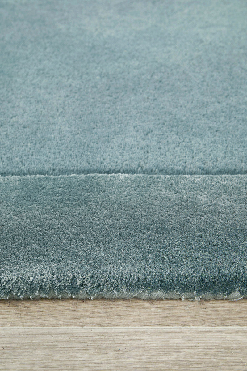 Charleston Blue Wool Rich Rug