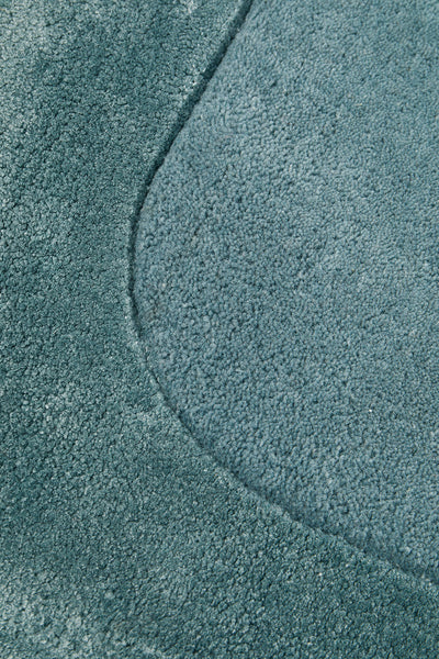 Charleston Blue Wool Rich Rug