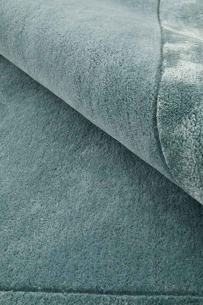 Charleston Blue Wool Rich Rug