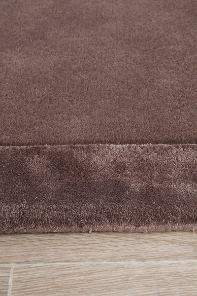 Charleston Grape Wool Rich Runner Rug