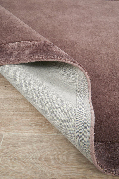 Charleston Grape Wool Rich Runner Rug