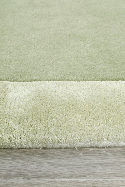 Charleston Green Wool Rich Runner Rug