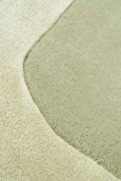 Charleston Green Wool Rich Runner Rug