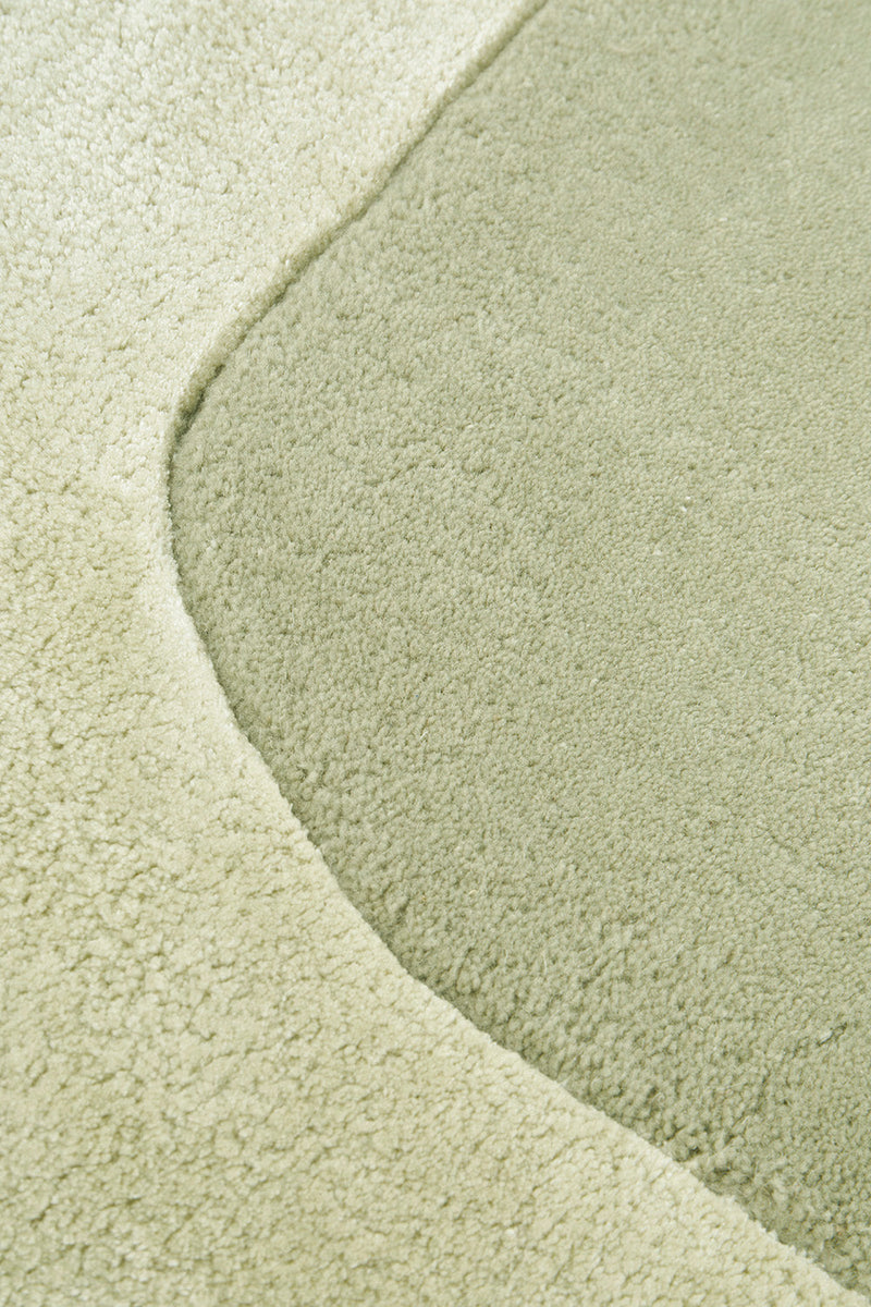 Charleston Green Wool Rich Rug