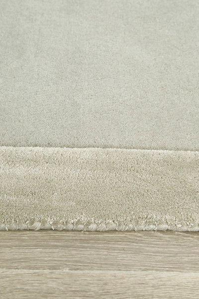 Charleston Silver Wool Rich Runner Rug