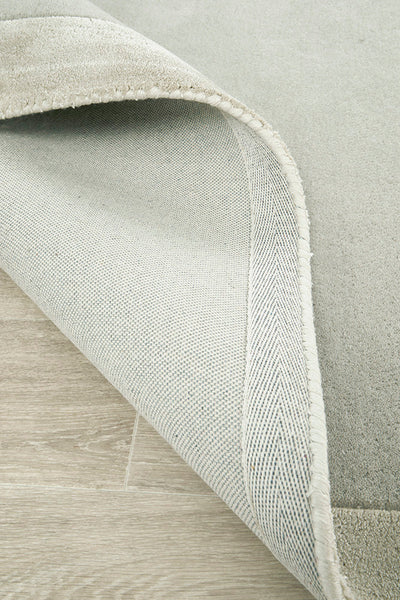 Charleston Silver Wool Rich Runner Rug