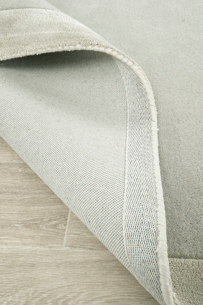 Charleston Silver Wool Rich Runner Rug