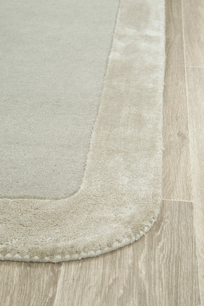 Charleston Silver Wool Rich Rug