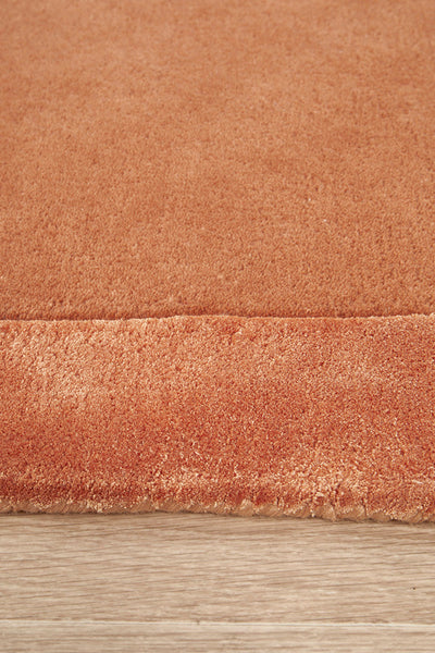 Charleston Rust Wool Rich Runner Rug