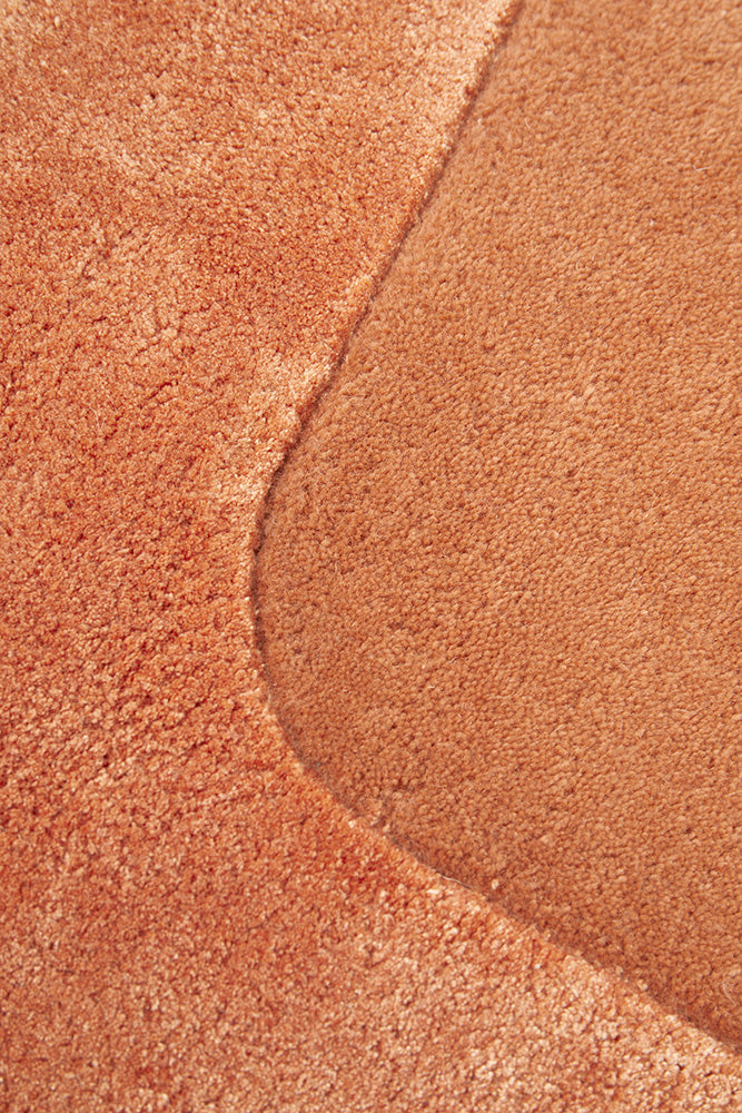 Charleston Rust Wool Rich Runner Rug