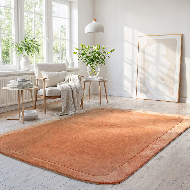 Charleston Rust Wool Rich Rug