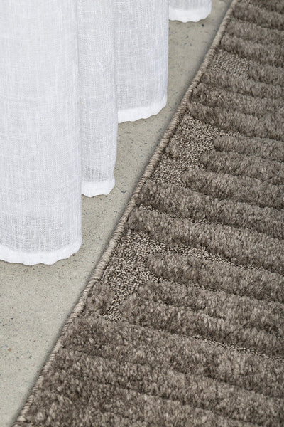 Comfina Ozzy Aliya Mocha Runner Rug