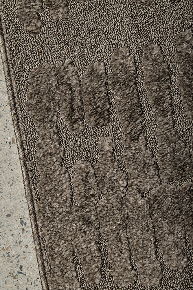 Comfina Ozzy Aliya Mocha Runner Rug