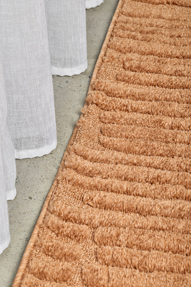 Comfina Ozzy Aliya Rust Runner Rug