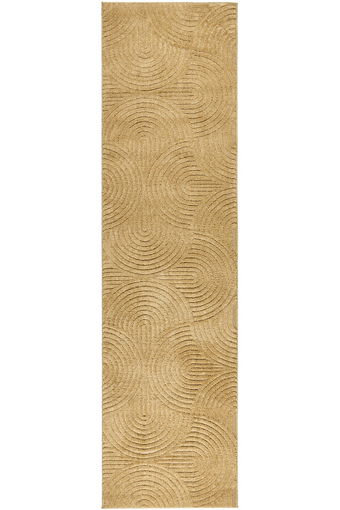 Comfina Florence Zina Gold Runner Rug