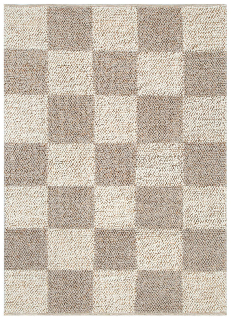 Hamilton Check Beige Ivory Jute and Wool Rug, Rugs Online Rugs Sydney Australia, www.rugsonlinerugs.com.au