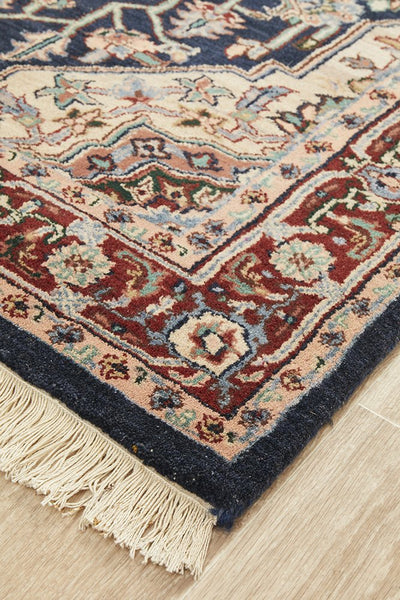 Handmade Fine Garden Design Jaipur Wool Rug 180X120CM, Rugs Online Rugs Sydney Australia, www.rugsonlinerugs.com.au