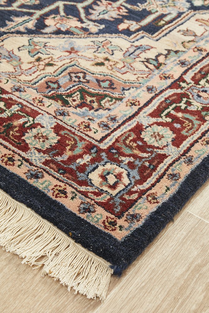 Handmade Fine Garden Design Jaipur Wool Rug 180X120CM, Rugs Online Rugs Sydney Australia, www.rugsonlinerugs.com.au