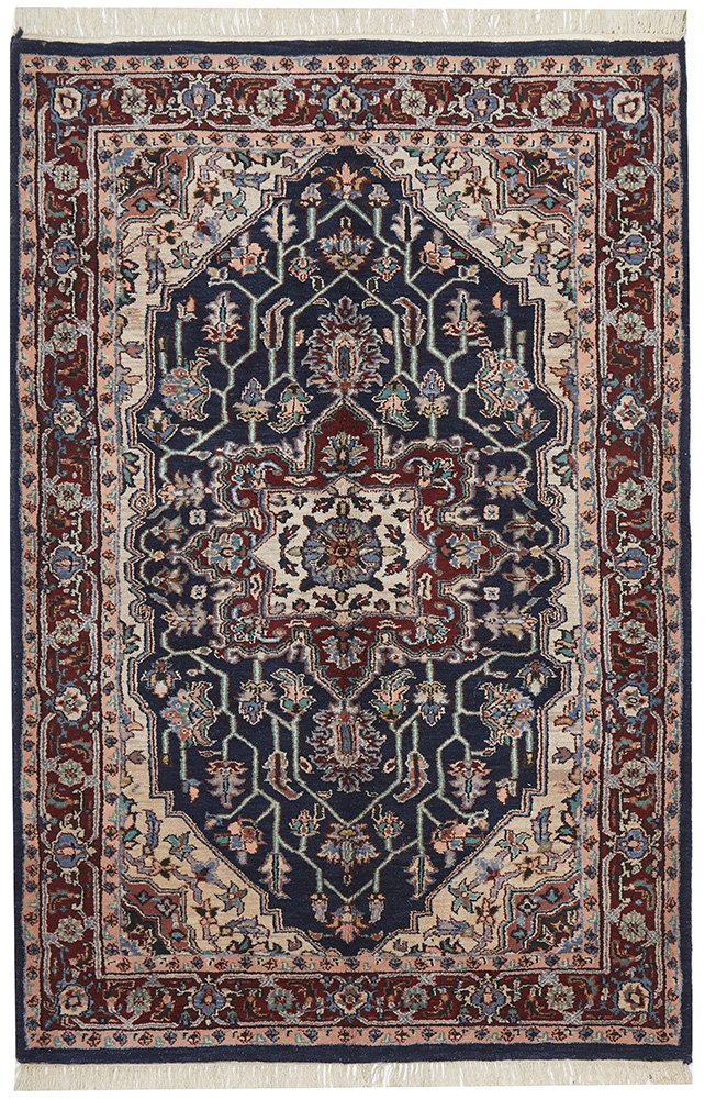 Handmade Fine Garden Design Jaipur Wool Rug 180X120CM, Rugs Online Rugs Sydney Australia, www.rugsonlinerugs.com.au