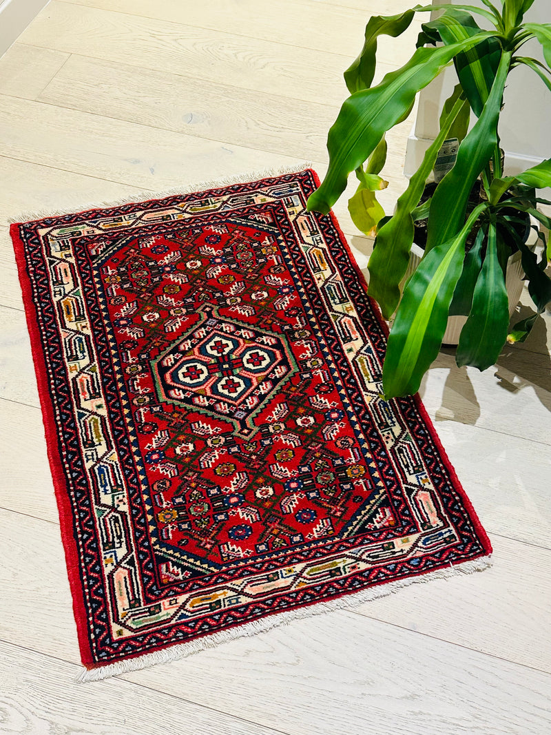 Herati Handmade Village Fish Design Wool Rug (STK 401-283) 94x62cm, Rugs Online Rugs Sydney Australia, www.rugsonlinerugs.com.au