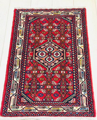 Herati Handmade Village Fish Design Wool Rug (STK 401-283) 94x62cm, Rugs Online Rugs Sydney Australia, www.rugsonlinerugs.com.au