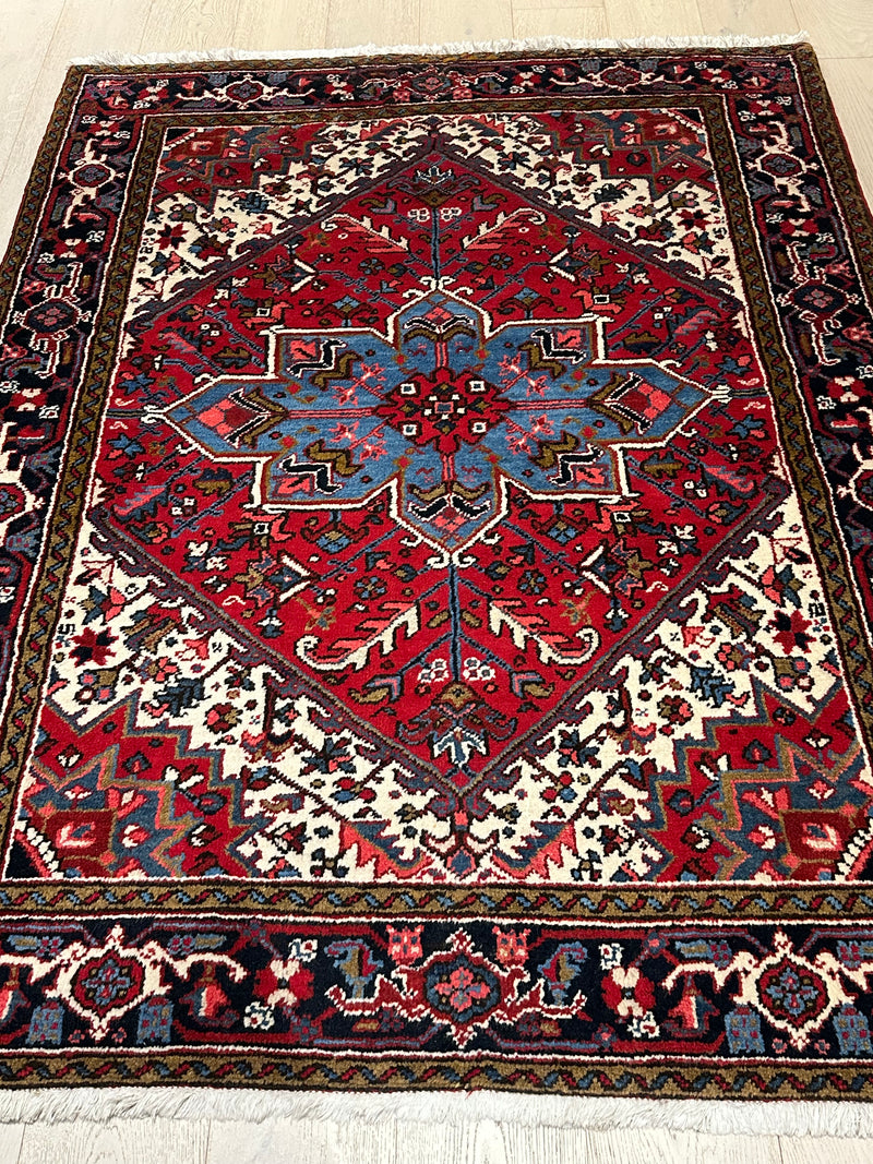 Heriz Fine Tribal Bold Geometric Wool Rug (STK310-4) 194X150CM, Rugs Online Rugs Sydney Australia, www.rugsonlinerugs.com.au