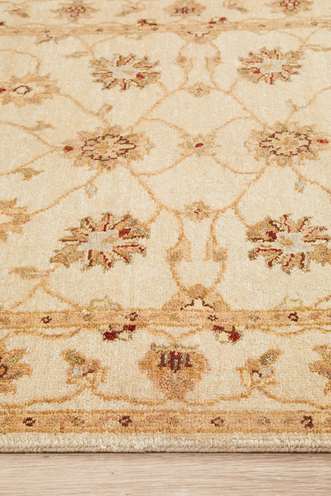 Handmade Indian Chobi Wool Runner Rug 293X80CM